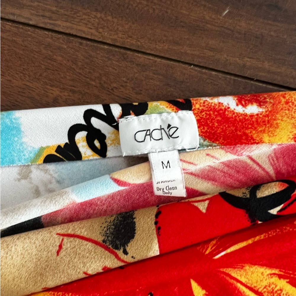 Cache Multicolor Floral One-Shoulder Dress - Picture 3 of 5